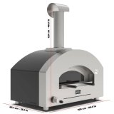 Alfa Forni Futuro 2 Pizze Hybrid Silber Schwarz #3