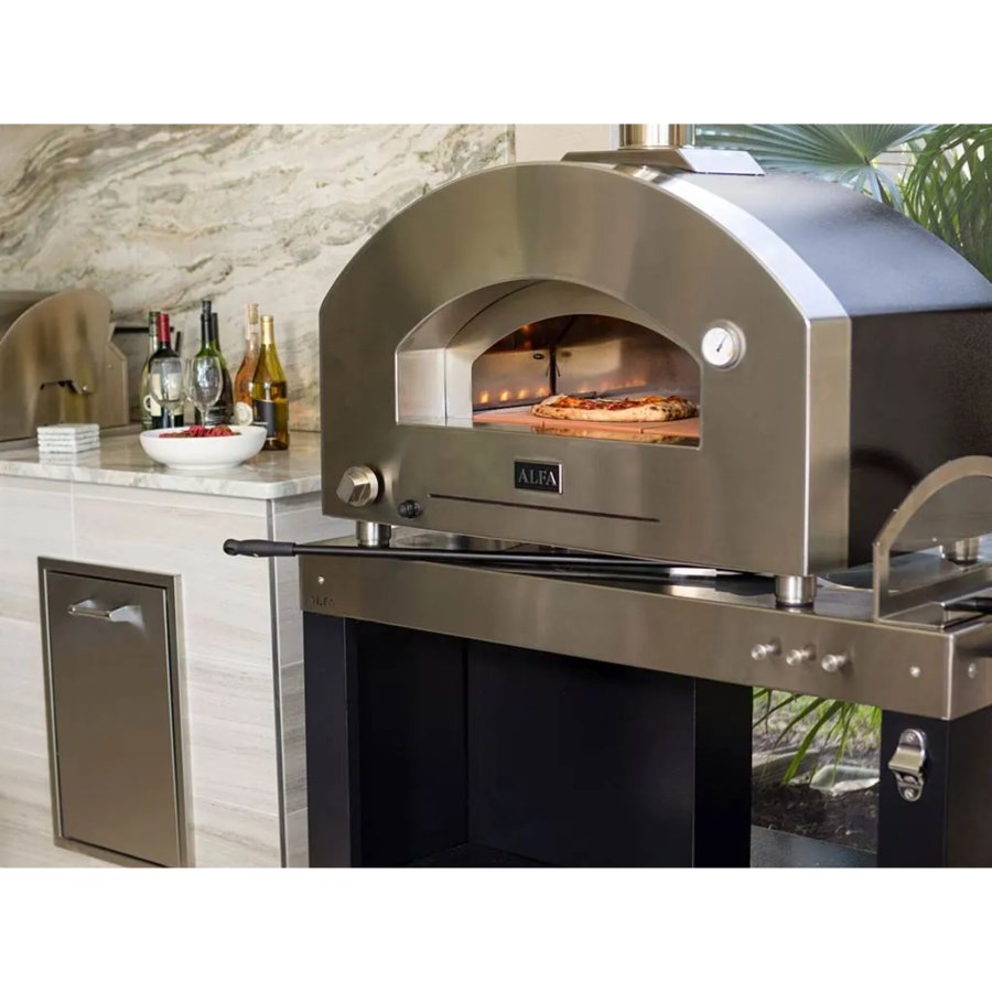 Alfa Forni Futuro 2 Pizze Hybrid Silber Schwarz #5