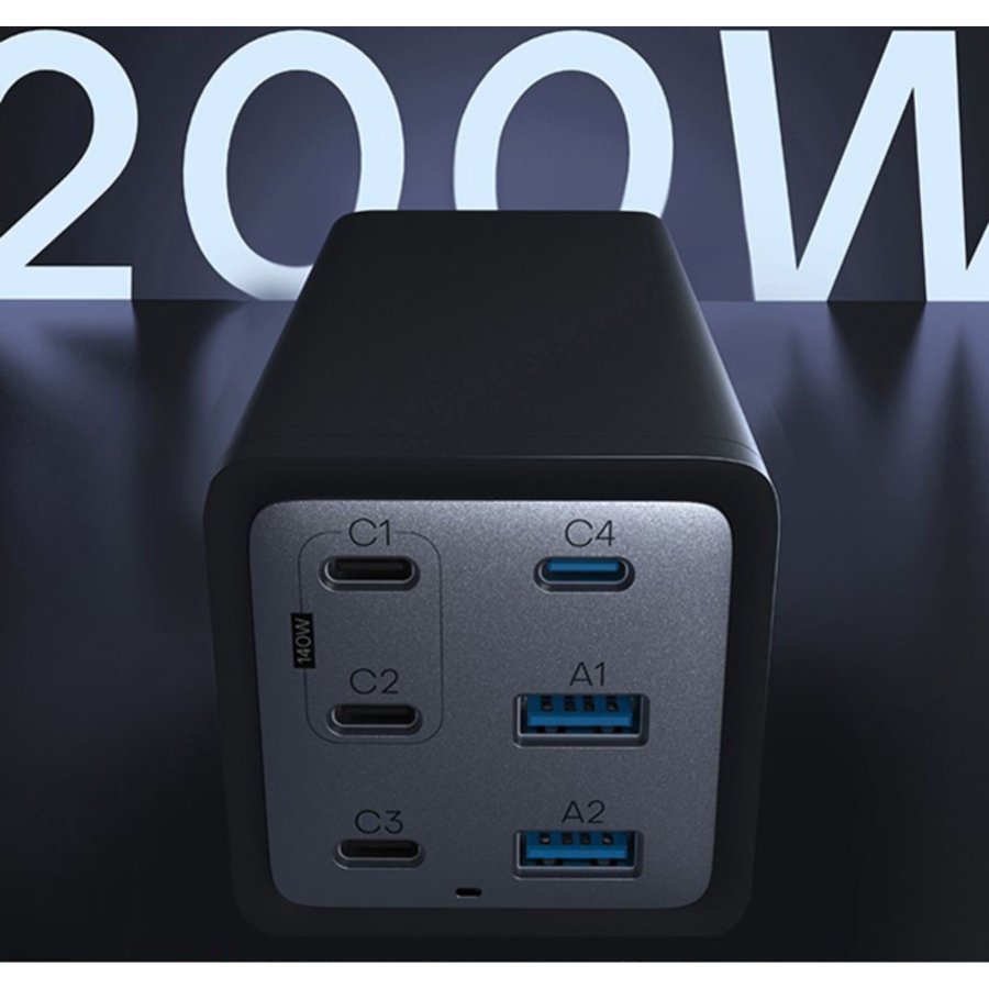 Conceptronic OZUL06BE 6-Port 200W USB-C  Ladegerät #4