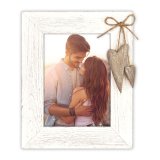 ZEP Lille white            13x18 Holz Portrait mit Herzen  RE657W #1