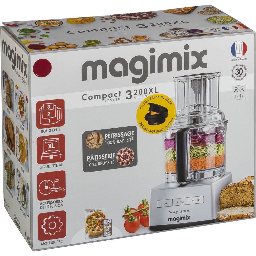 Magimix Compact C.S. 3200 XL + Zitruspresse               Rouge #1
