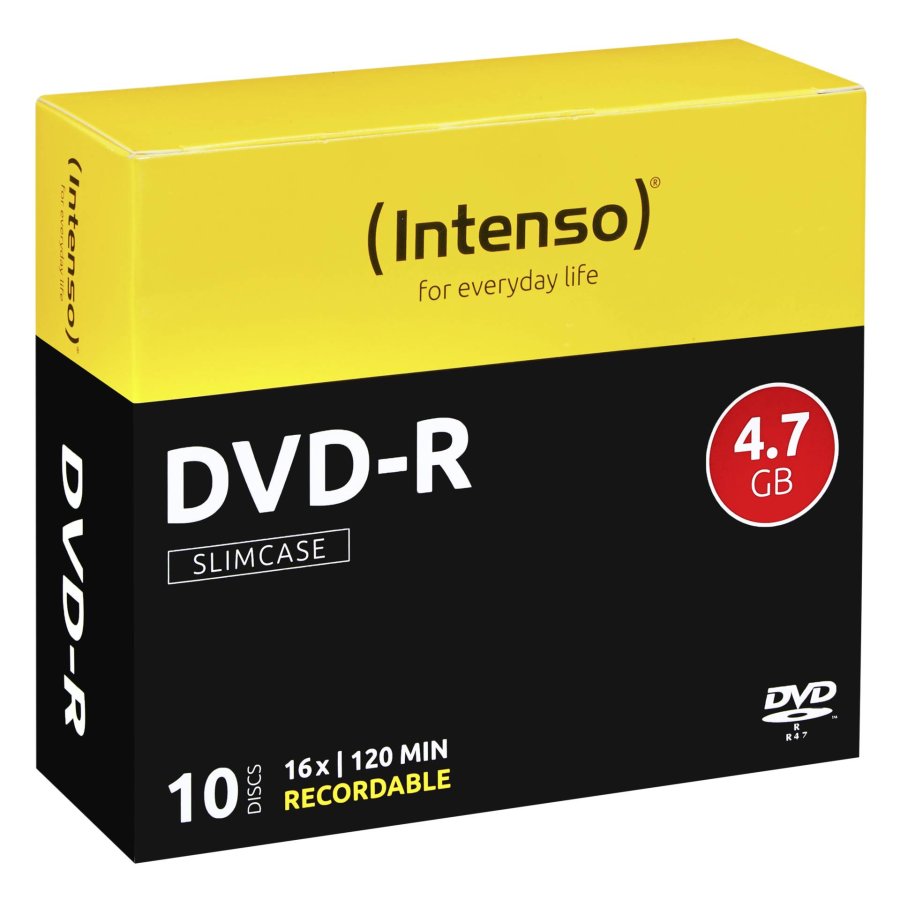 1x10 Intenso DVD-R 4,7GB 16x Speed, Slimcase #2