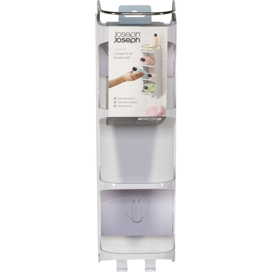 Joseph Joseph Capsule Kompakte 4-stufige Duschablage, weiß #1
