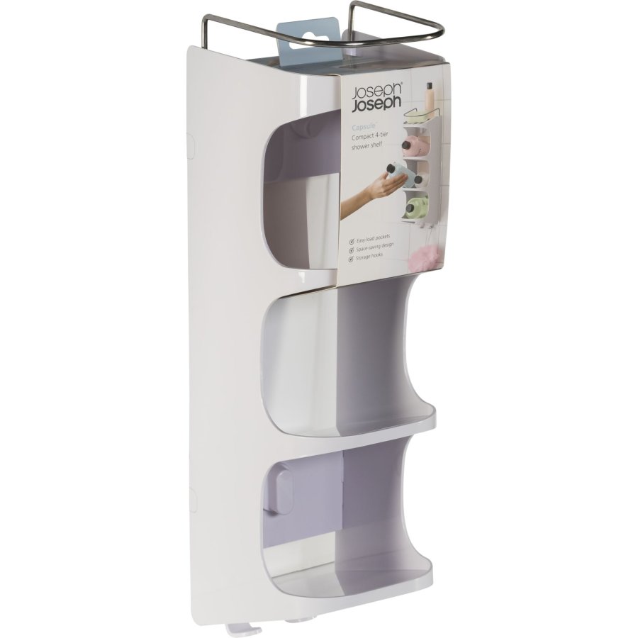 Joseph Joseph Capsule Kompakte 4-stufige Duschablage, weiß #2