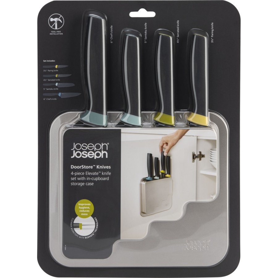 Joseph Joseph DoorStore 4-tlg. Messerset mit Aufhängevorrichtun #1