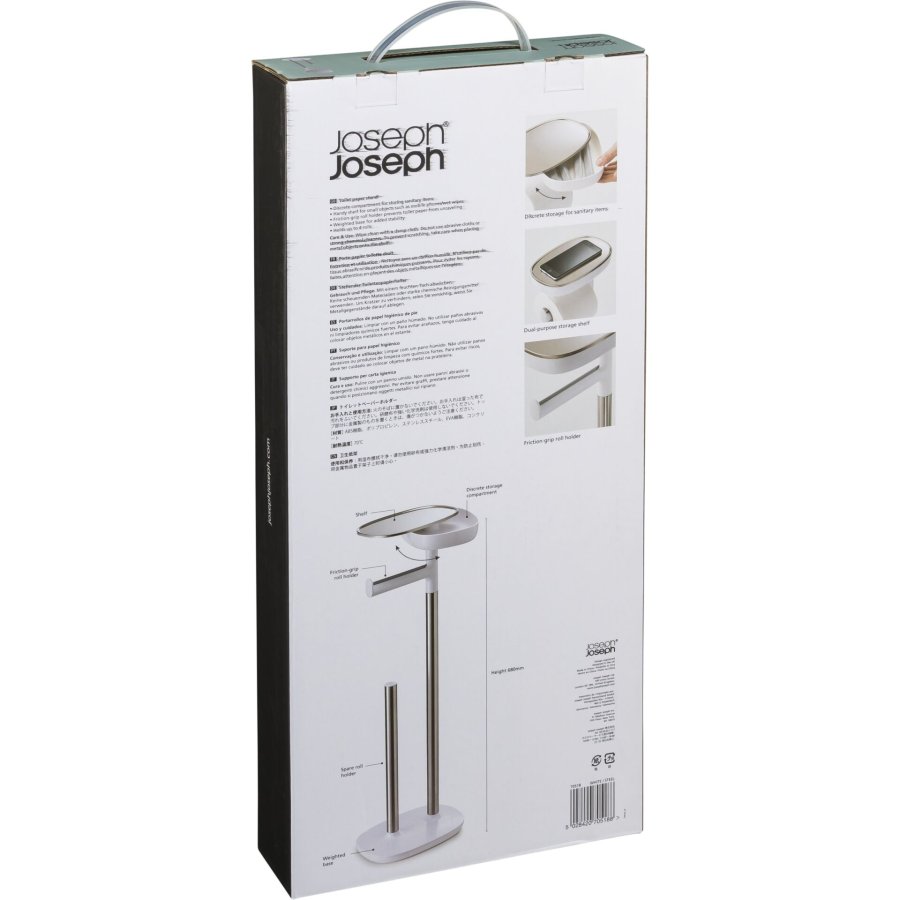 Joseph Joseph EasyStore Toilettenpapierhalter Edelstahl #2