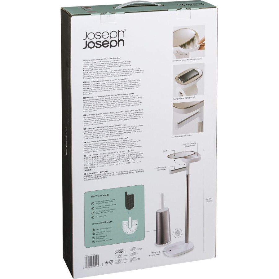 Joseph Joseph EasyStore Stahl Toilettenpapierhalter Flex Steel #2