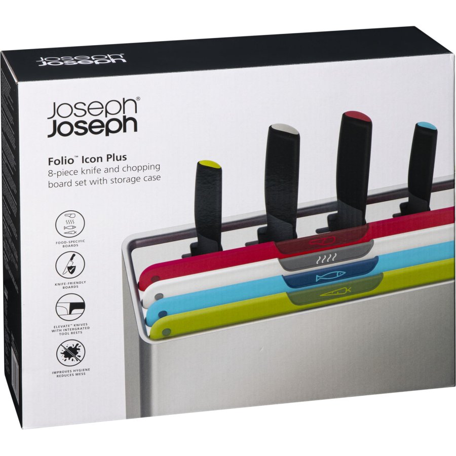 Joseph Joseph Folio Icon Plus Mulic.8-pc Knife/Chopping Board #1
