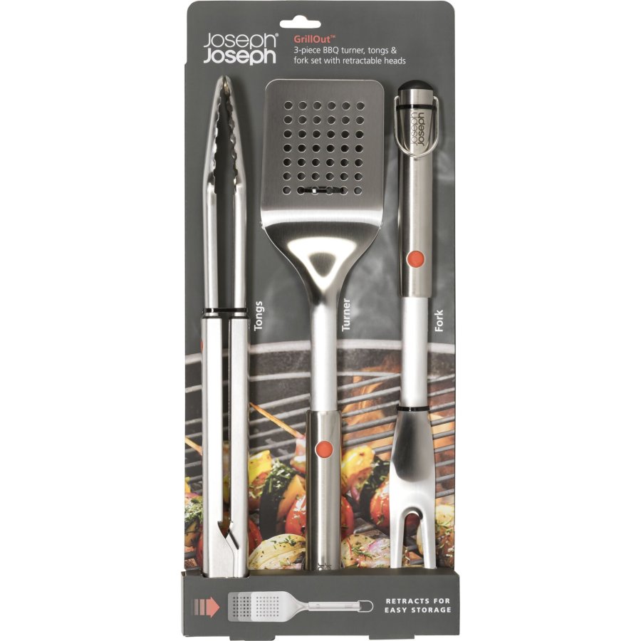 Joseph Joseph GrillOut 3-er Grillbesteck-Set Ausziehbar #1