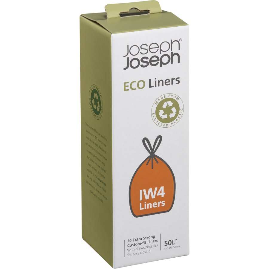 Joseph Joseph IW4 50L Grey Recycled Bin Liners #1