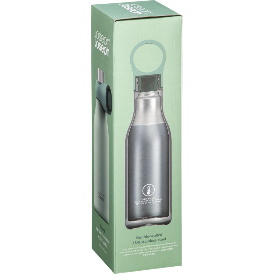 Joseph Joseph Loop 500 ml grün Vakuumisolierte Trinkflasche #2