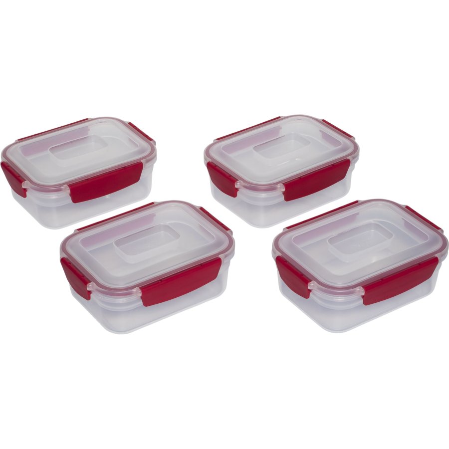 Joseph Joseph Nest Lock 4-Piece Red 1.1L Food Container Set #1