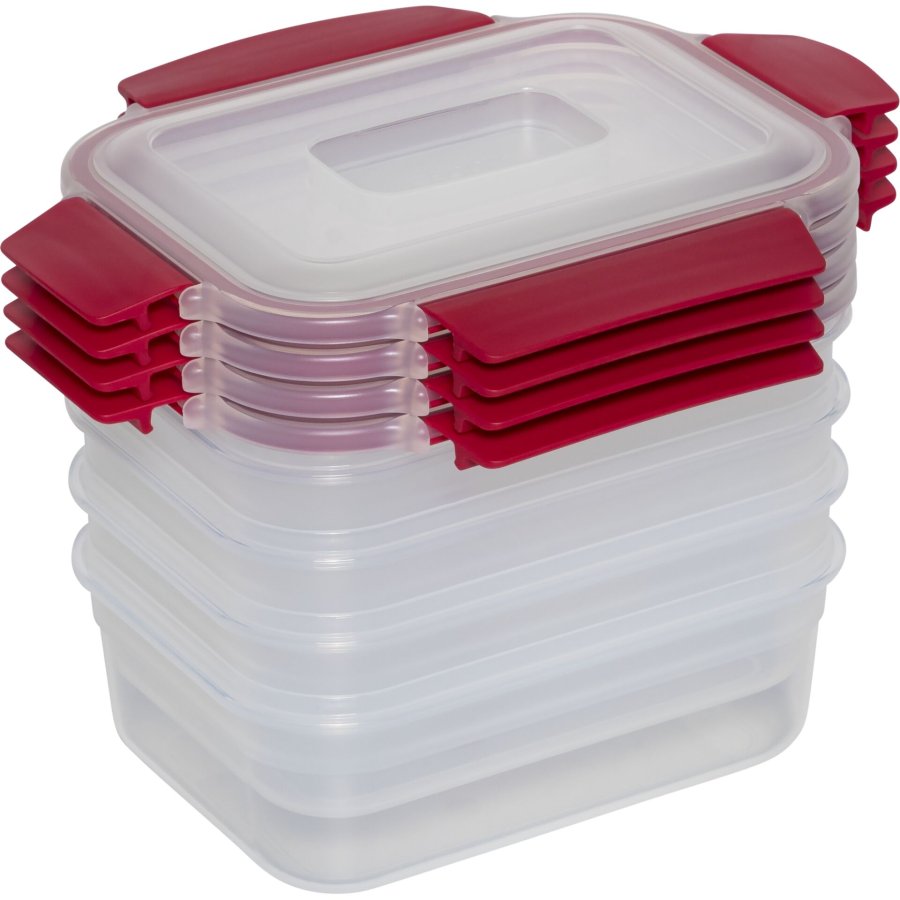Joseph Joseph Nest Lock 4-Piece Red 1.1L Food Container Set #3