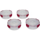 Joseph Joseph Nest Lock 4-Piece Red 1L Round Food Container Set #1