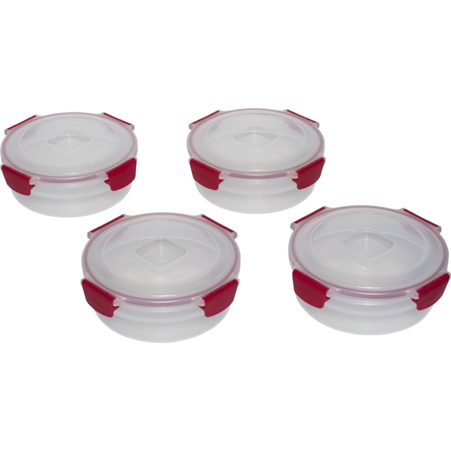 Joseph Joseph Nest Lock 4-Piece Red 1L Round Food Container Set #1