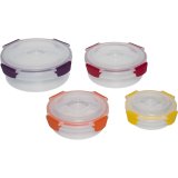 Joseph Joseph Nest Lock 4-Piece Multic. Round Food Container Set #1