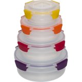Joseph Joseph Nest Lock 4-Piece Multic. Round Food Container Set #2
