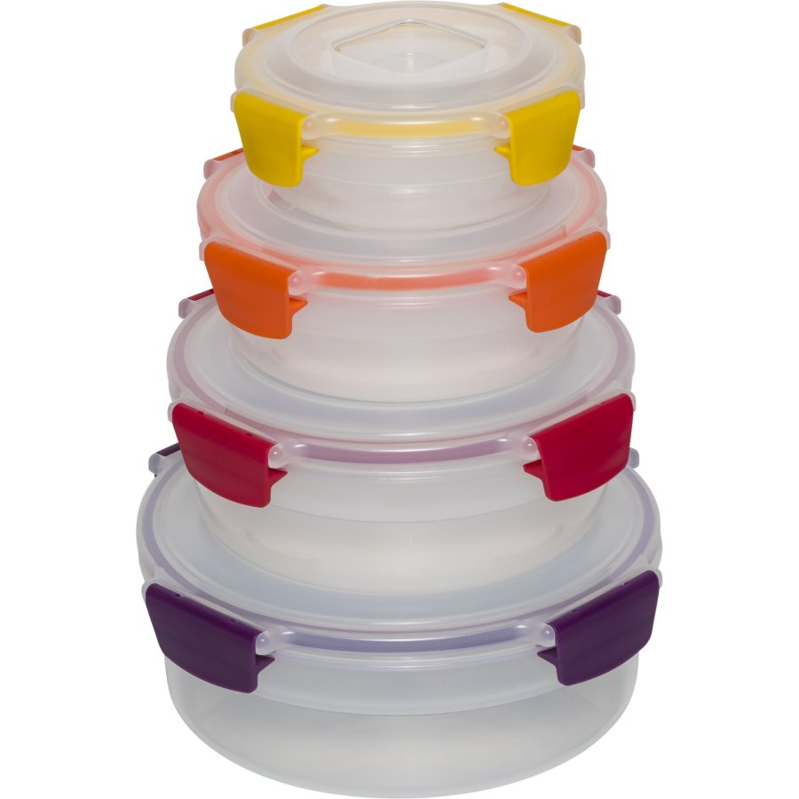 Joseph Joseph Nest Lock 4-Piece Multic. Round Food Container Set #2