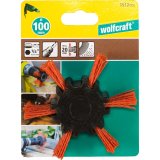 Wolfcraft Sechskant Nylondrahtfächerbürste 100x20mm #1