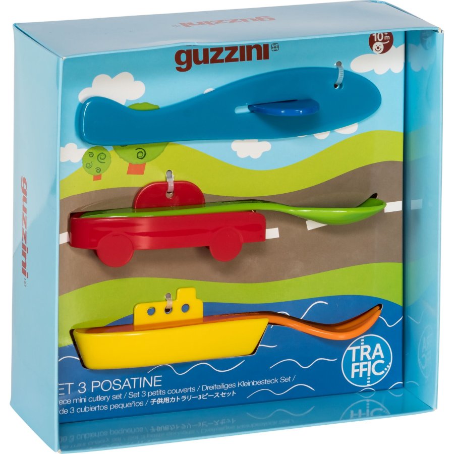 Guzzini TRAFFIC Dreiteiliges Kleinbesteck Set Assorted colors #1