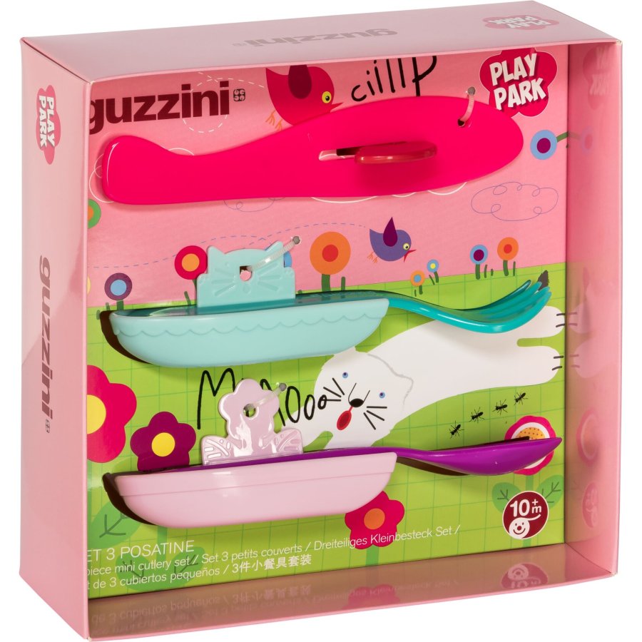 Guzzini PLAYPARK Dreiteiliges Kleinbesteck Set Assorted colors #1