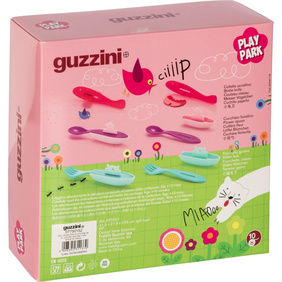 Guzzini PLAYPARK Dreiteiliges Kleinbesteck Set Assorted colors #2