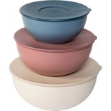 Guzzini EVERYWHERE BIO - Set 3 Schüsseln mit Deckel Assorted c. #1