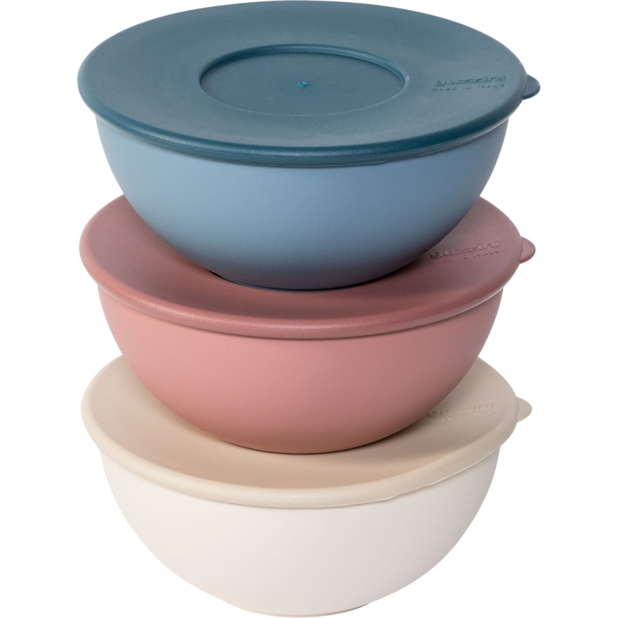 Guzzini EVERYWHERE BIO - Set 3 Schüsseln mit Deckel Assorted c. #1