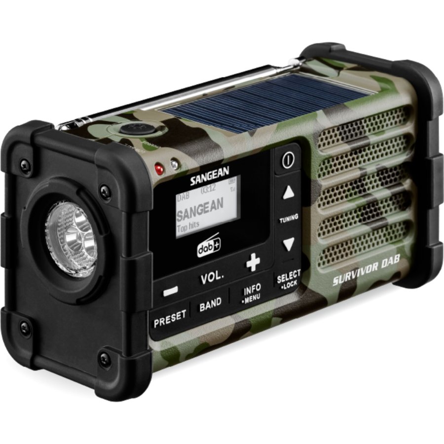 Sangean MMR-88 DAB+ camouflage Notfall/Kurbel/Solar Radio #1