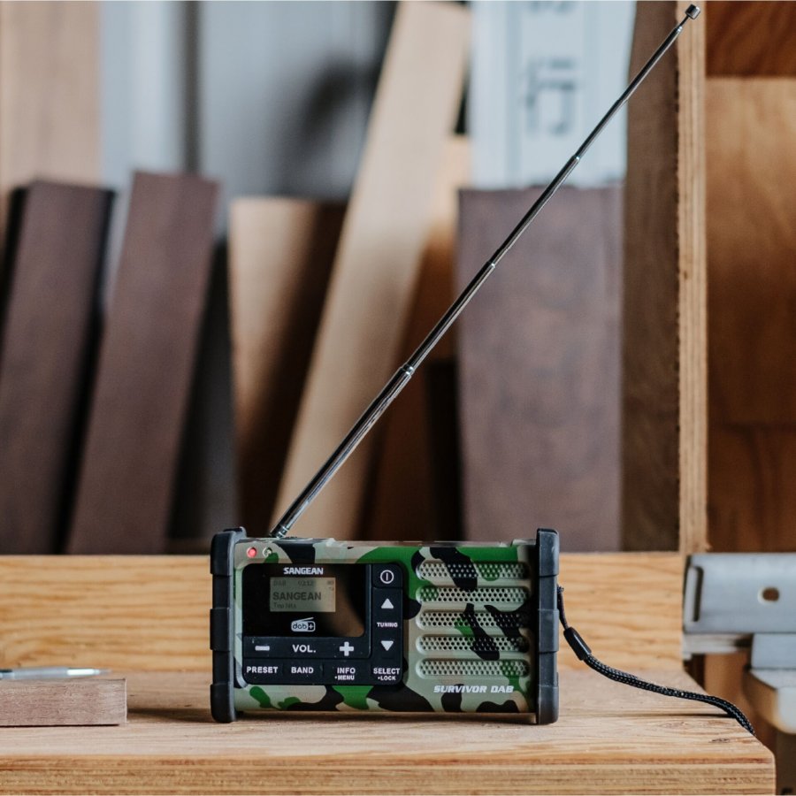 Sangean MMR-88 DAB+ camouflage Notfall/Kurbel/Solar Radio #7