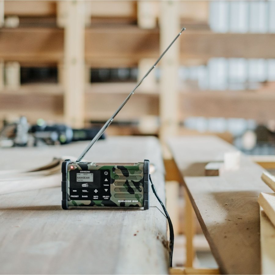 Sangean MMR-88 DAB+ camouflage Notfall/Kurbel/Solar Radio #8