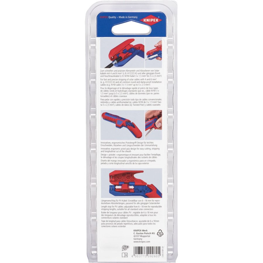 KNIPEX ErgoStrip PV Abmantelungswerkzeug #2