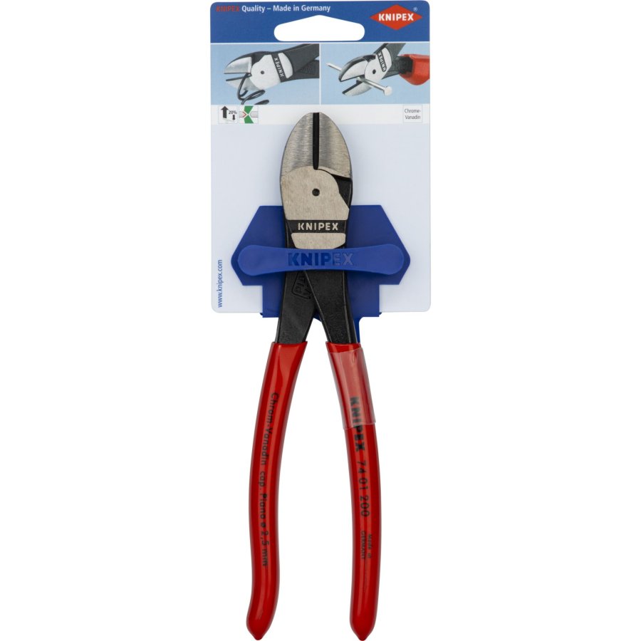KNIPEX Kraft-Seitenschneider 200 mm, Kunststoff überzogen #1