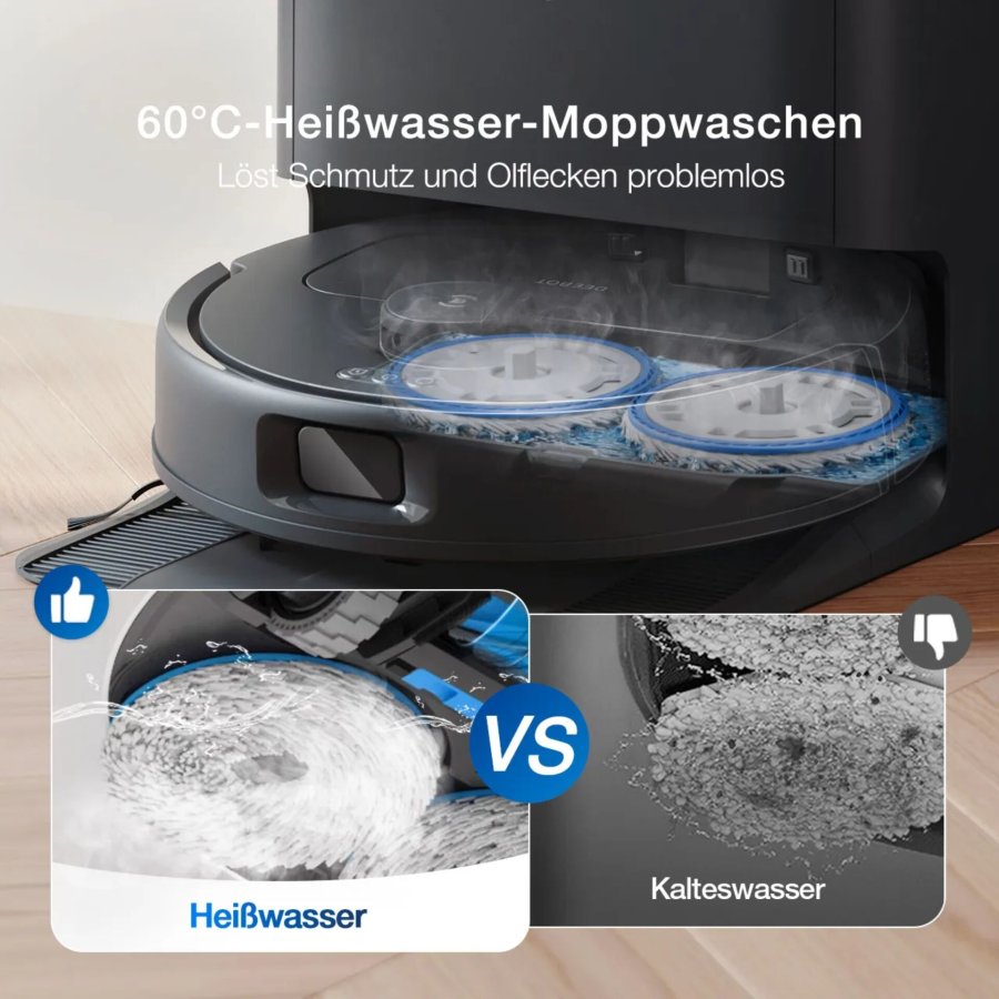 Rengringsrobot Ecovacs Deebot N30 Pro Omni sort #5