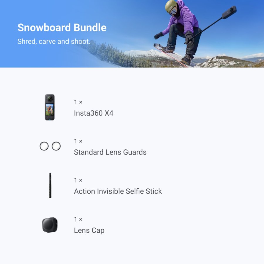 Insta360 X4 Snowboard Combo #2