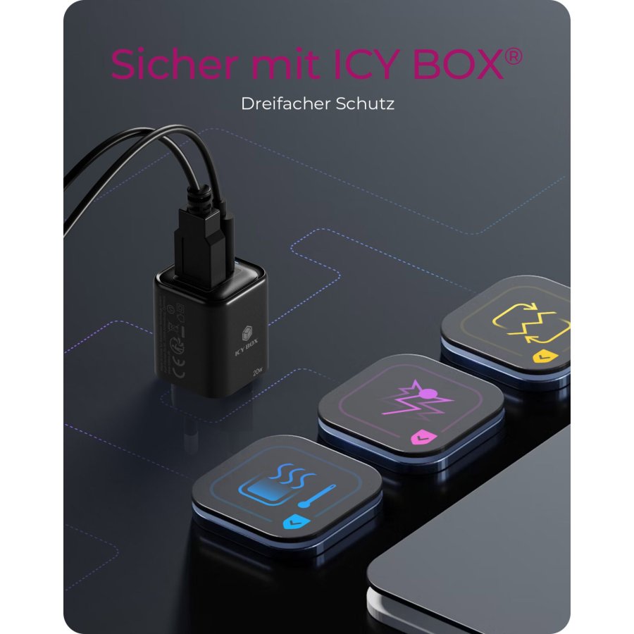 ICY BOX IB-PS1020-PD 2 Port 20W Netzteil #6