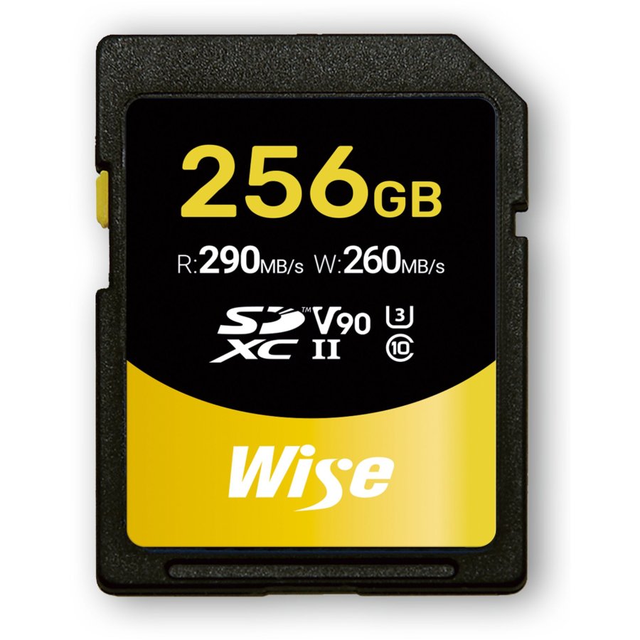 Wise SDXC UHS-II V90       256GB R:290MBs / W:260MBs   WI-SD-N256 #1
