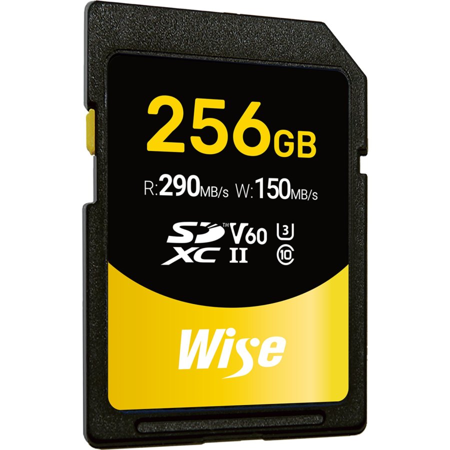 Wise SDXC UHS-II V60       256GB R:290MBs / W:150MBs   WI-SD-S256 #2