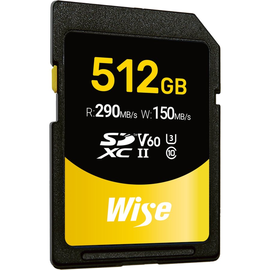 Wise SDXC UHS-II V60       512GB R:290MBs / W:150MBs   WI-SD-S512 #2