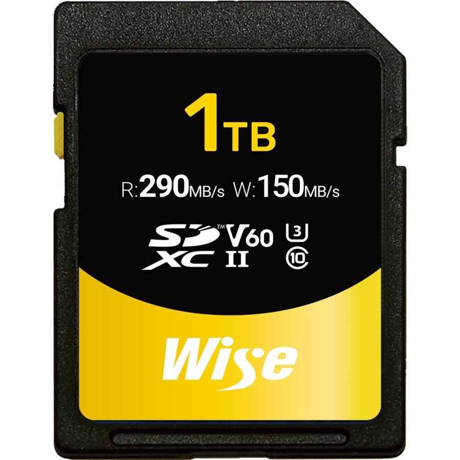 Wise SDXC UHS-II V60         1TB R:290MBs / W:150MBs  WI-SD-S1024 #1