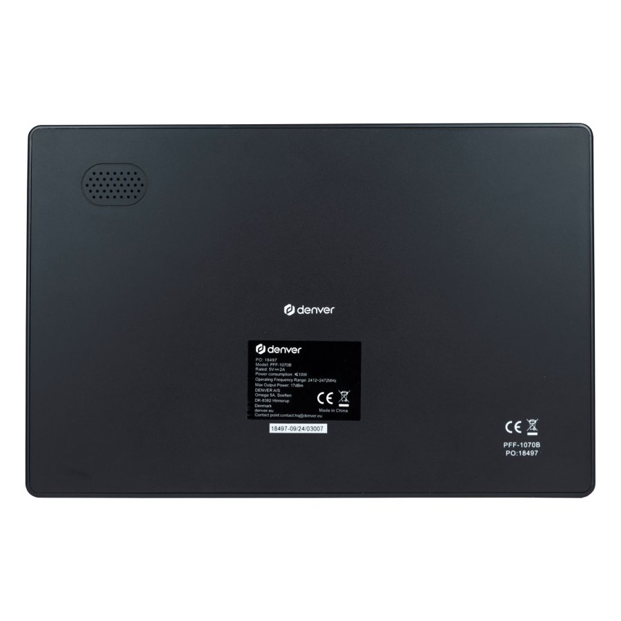 Denver PFF-1070B digital fotoramme Sort 25,6 cm (10.1