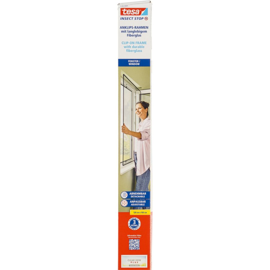 Tesa Insect Stop Clip On 1,0x1,2m anthracite 55360 #1
