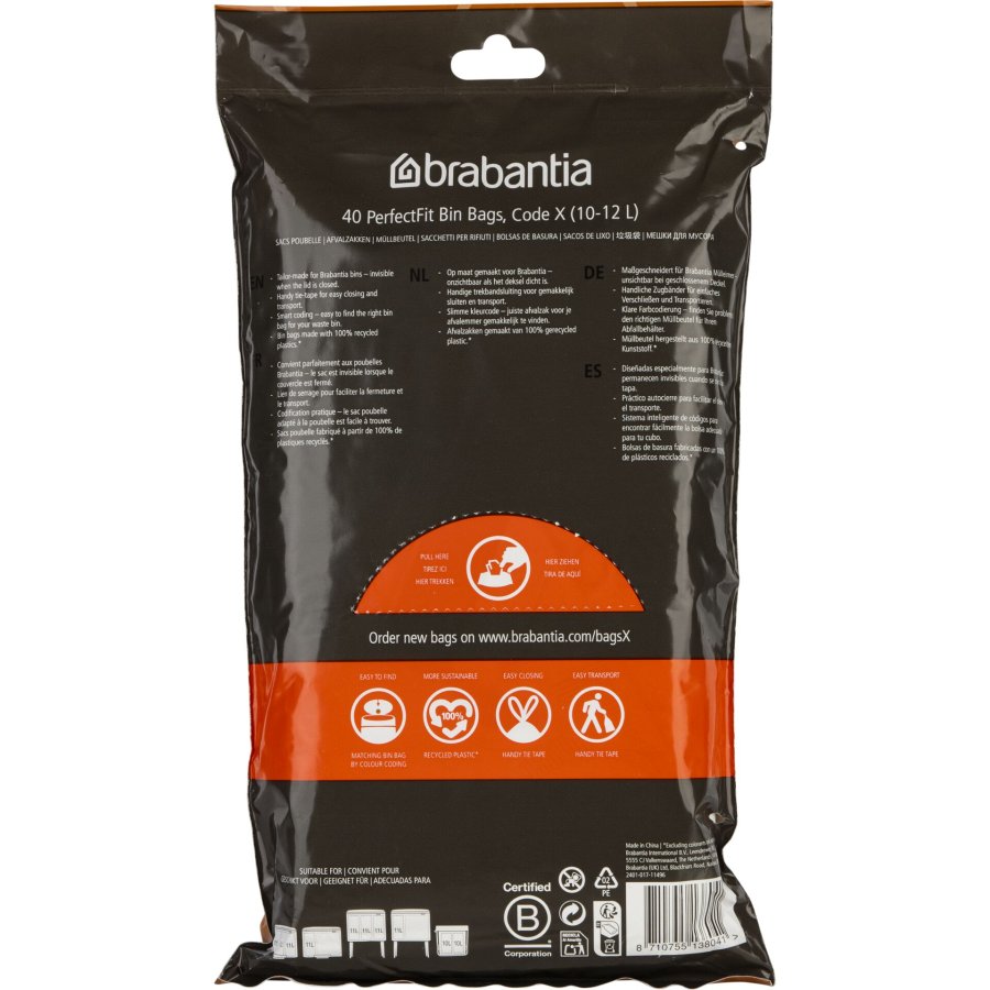Brabantia PerfectFit Trash Bag Bo & NewIcon, Code X 10-12l #2