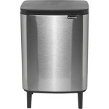 Brabantia BO Mülleimer HI 12 l Matt Steel Fingerprint Proof #1