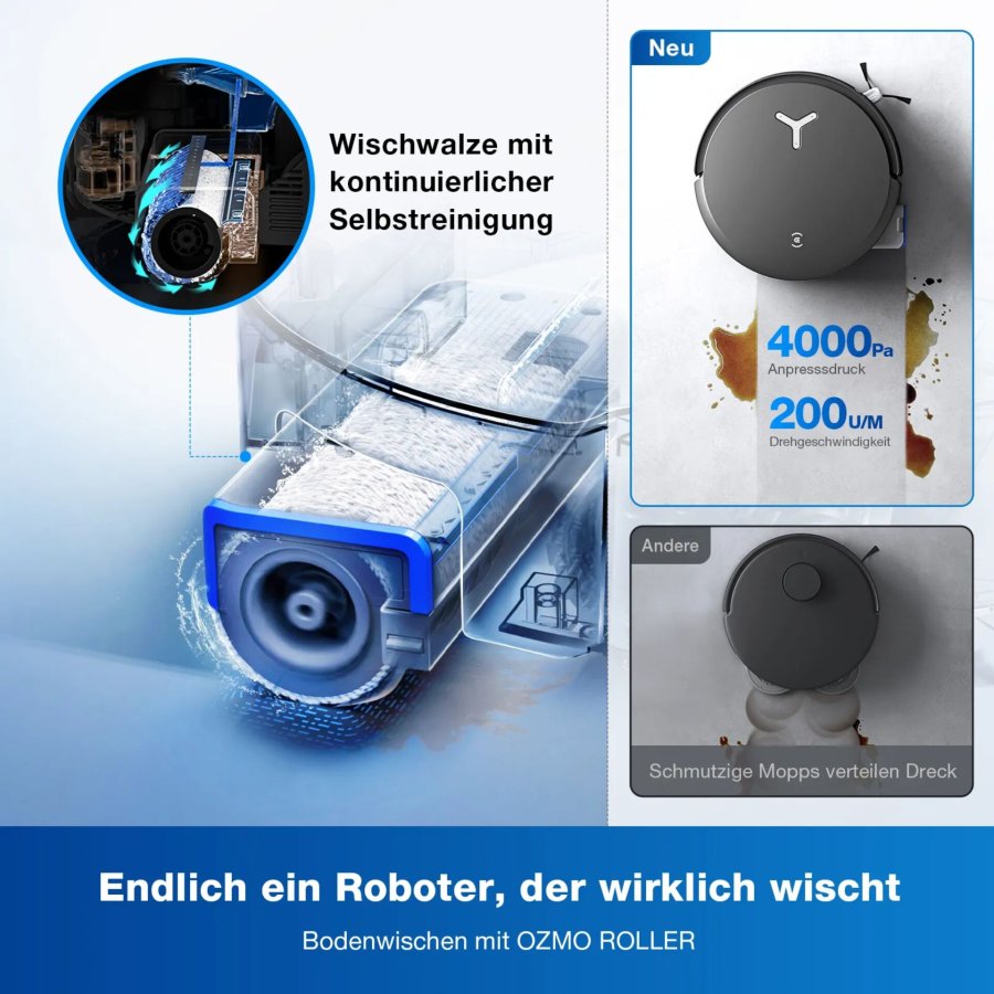 ECOVACS X8 OMNI Black Saug-Wischroboter #4