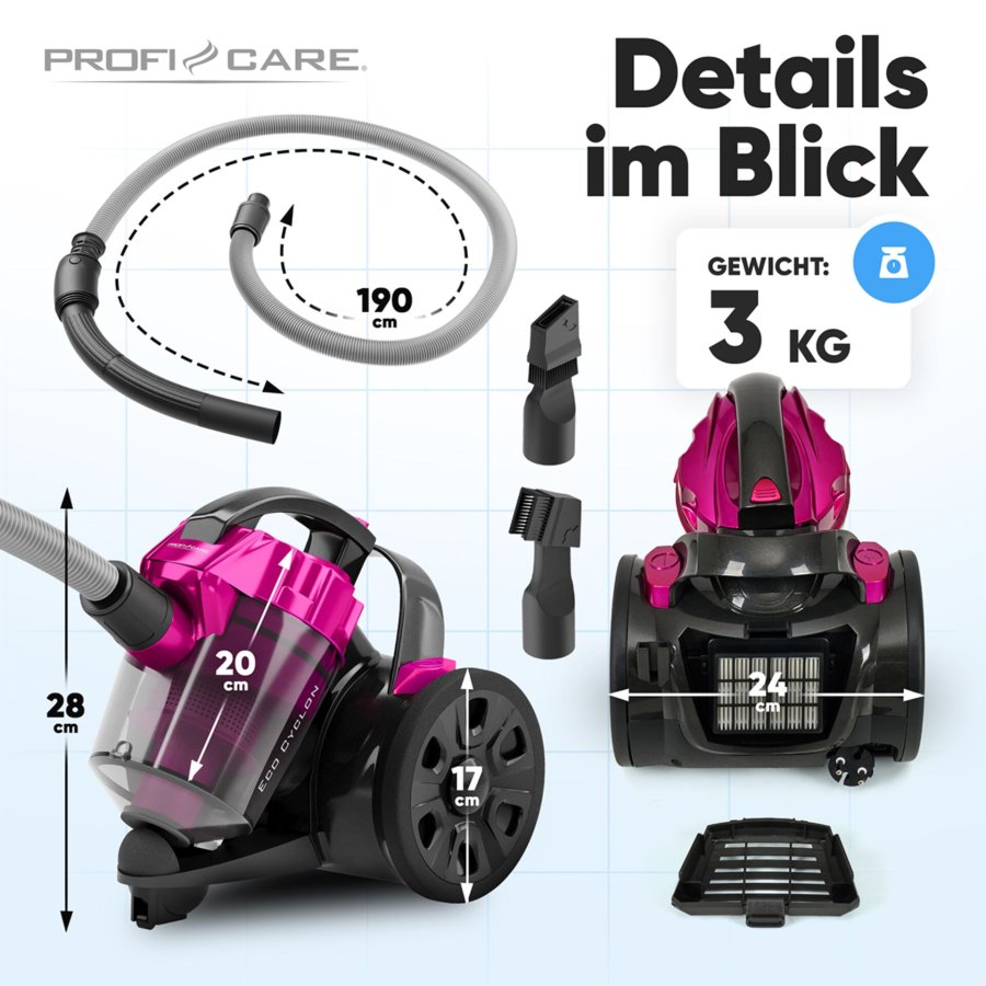 Proficare PC-BS 3134 Anthrazit/Pink #7
