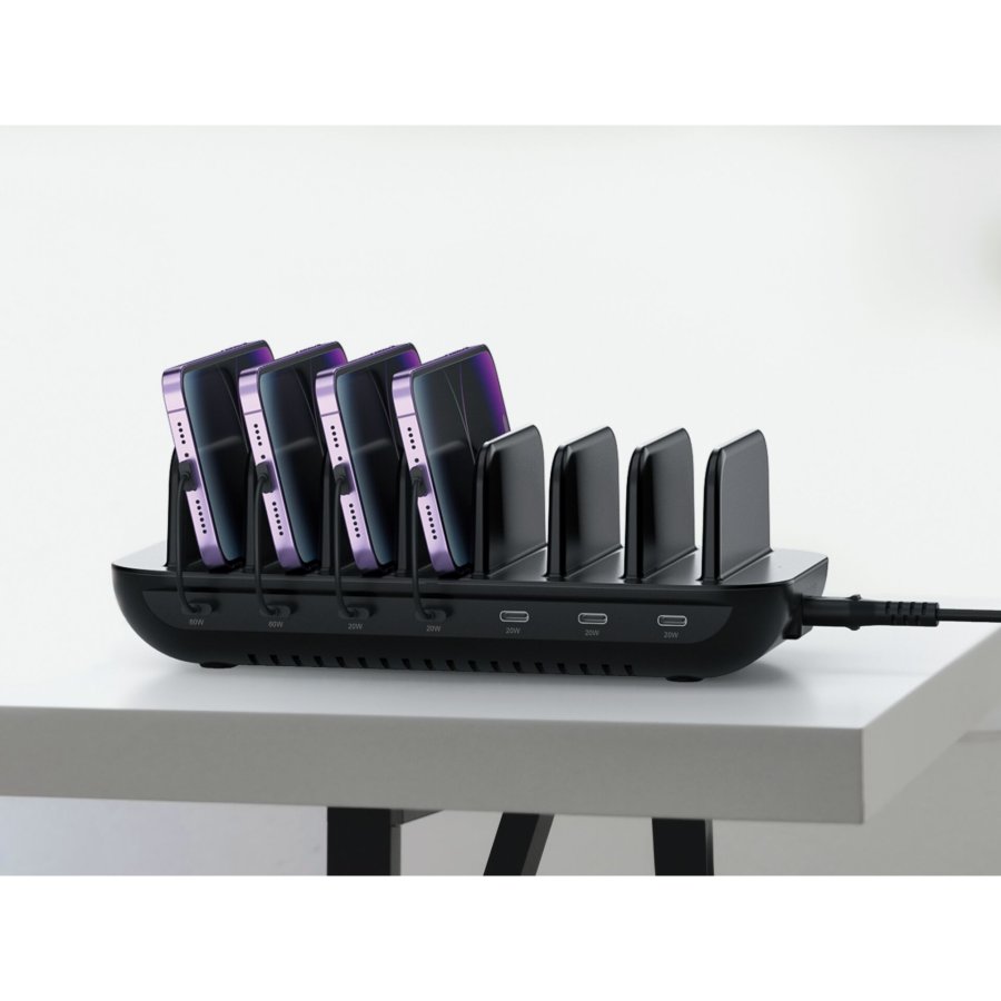 Conceptronic OZUL07B 160W 7-Port Charging Station #2
