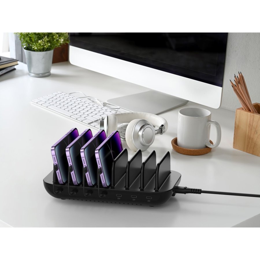 Conceptronic OZUL07B 160W 7-Port Charging Station #3