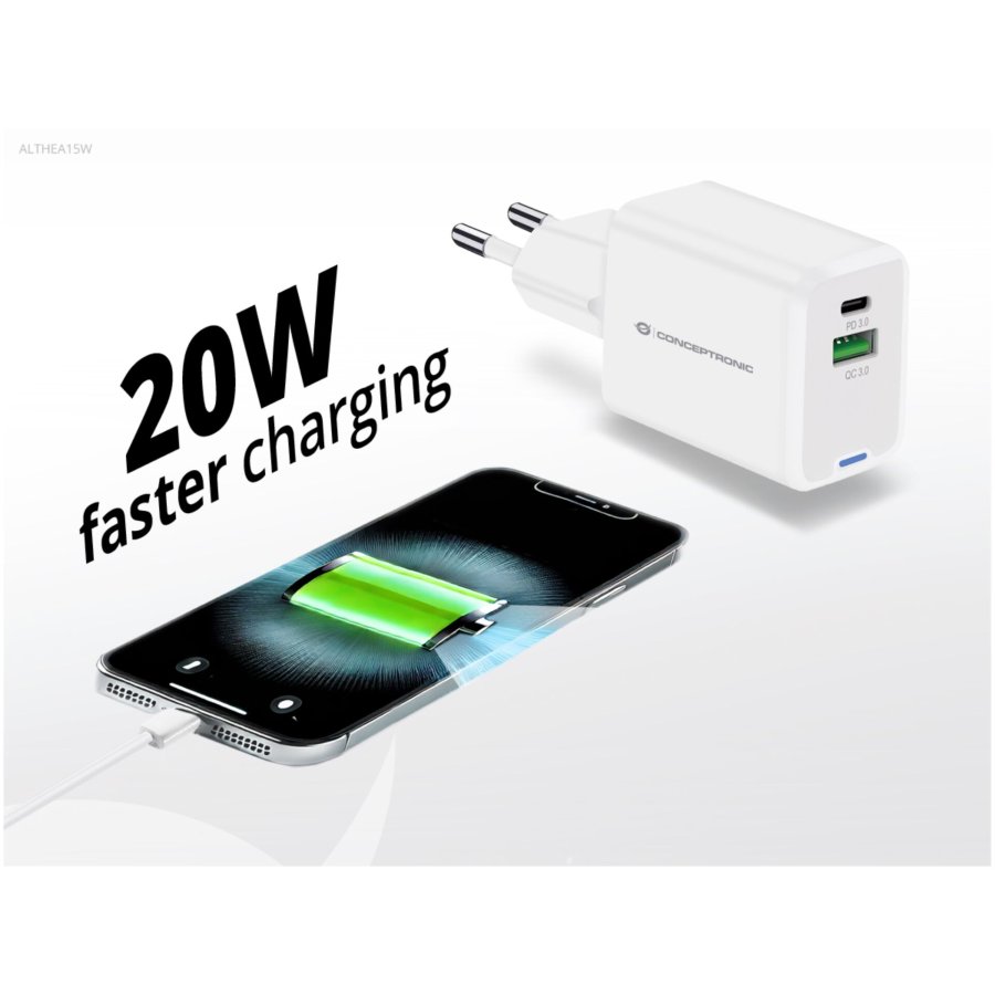 Conceptronic ALTHEA15W 2-Port 20W GaN USB PD Charger #7