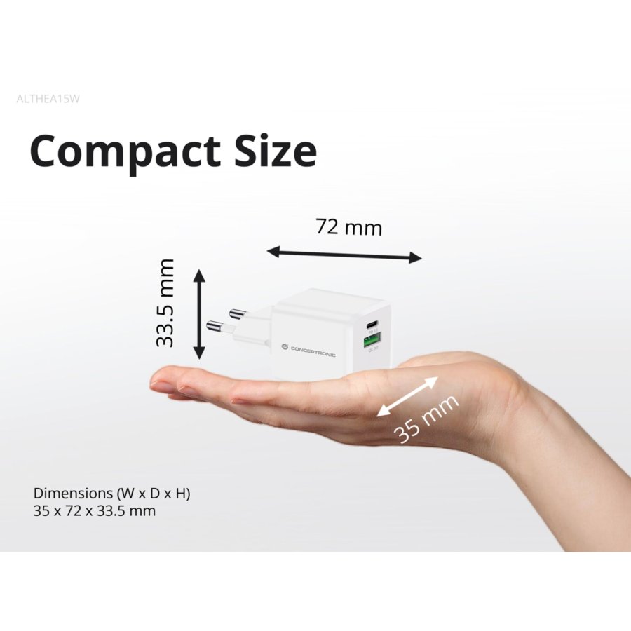 Conceptronic ALTHEA15W 2-Port 20W GaN USB PD Charger #8